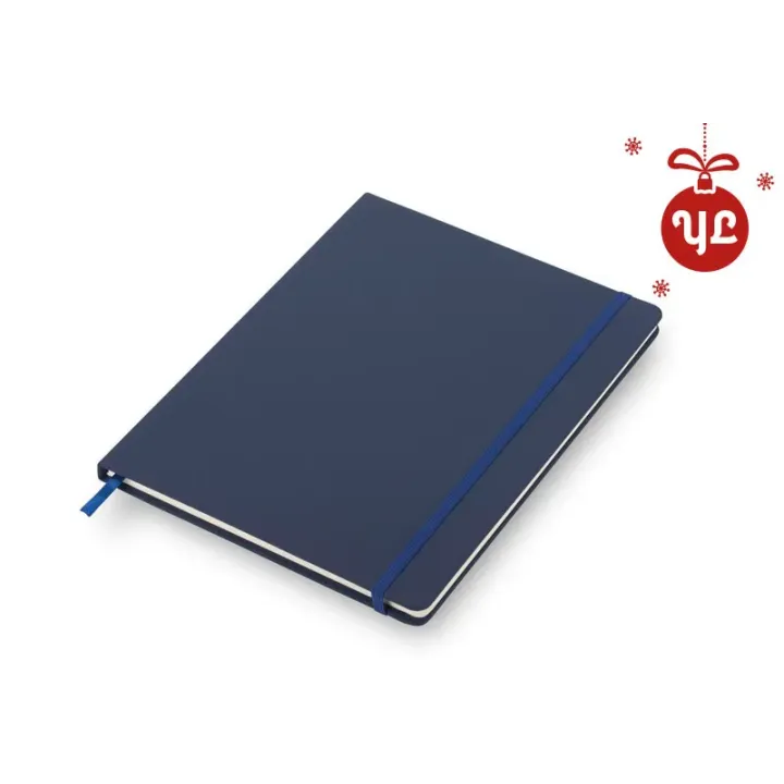 Tasteful B5 notebook with coloured rubber band made of PU eco leather - 18004