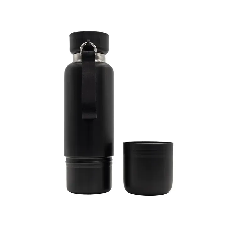 Multina Multifunctional vacuum bottle 500ml black - R08437 (gadzety reklamowe)