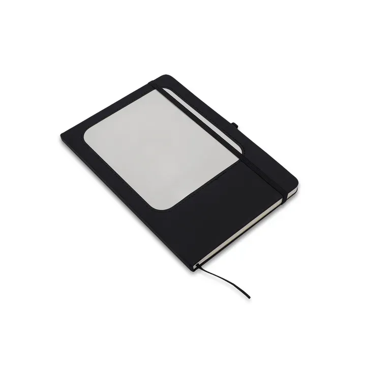 Blanko notebook with a white erasable board black - R64270 (gadzety reklamowe)