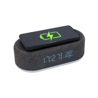 Richi Wireless charger with a light black - R22124 (gadzety reklamowe)