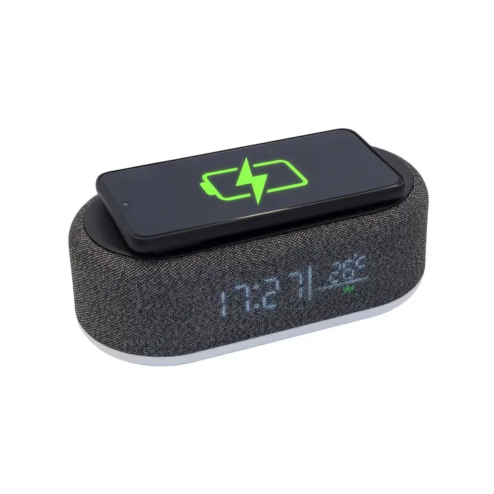 Richi Wireless charger with a light black - R22124 (gadzety reklamowe)