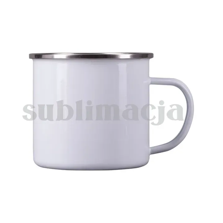 500 ml Odis Enamel mug with sublimation coating white - R08200 (gadzety reklamowe)