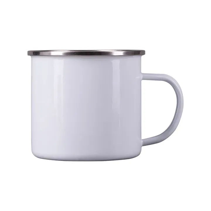 500 ml Odis Enamel mug with sublimation coating white - R08200 (gadzety reklamowe)