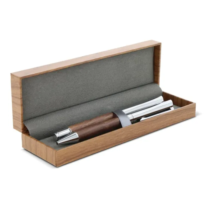 Elegant walnut wood writing set - LT82155 (N0093)