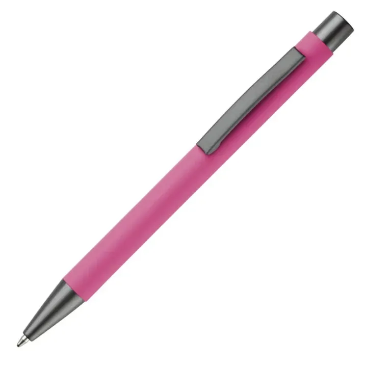 Aluminium ballpoint pen with soft touch finish - LT87767 (N0076)