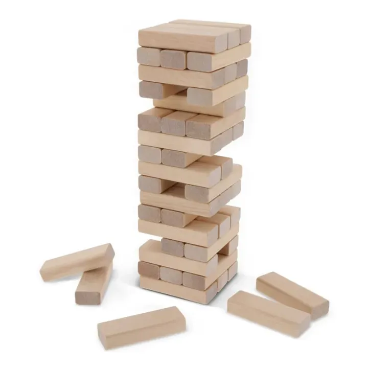 Wooden tower stacking game (48 blocks) - LT90776 (N0093)