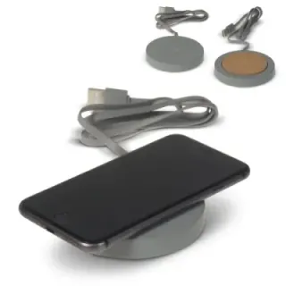 Round limestone Wireless charger 5W - LT95046 (gadzety reklamowe)