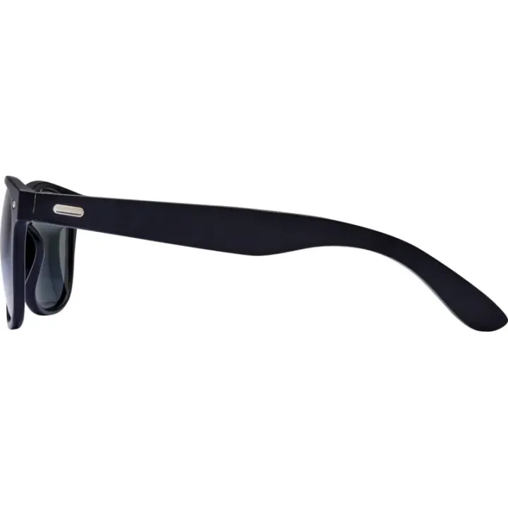 Okulary przeciwsłoneczne w stylu retro z bambusowymi zausznikami - 12705490