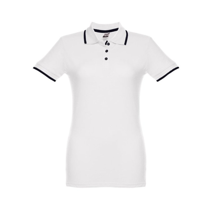 Damski slim fit polo t-shirt - ST 30138/30139