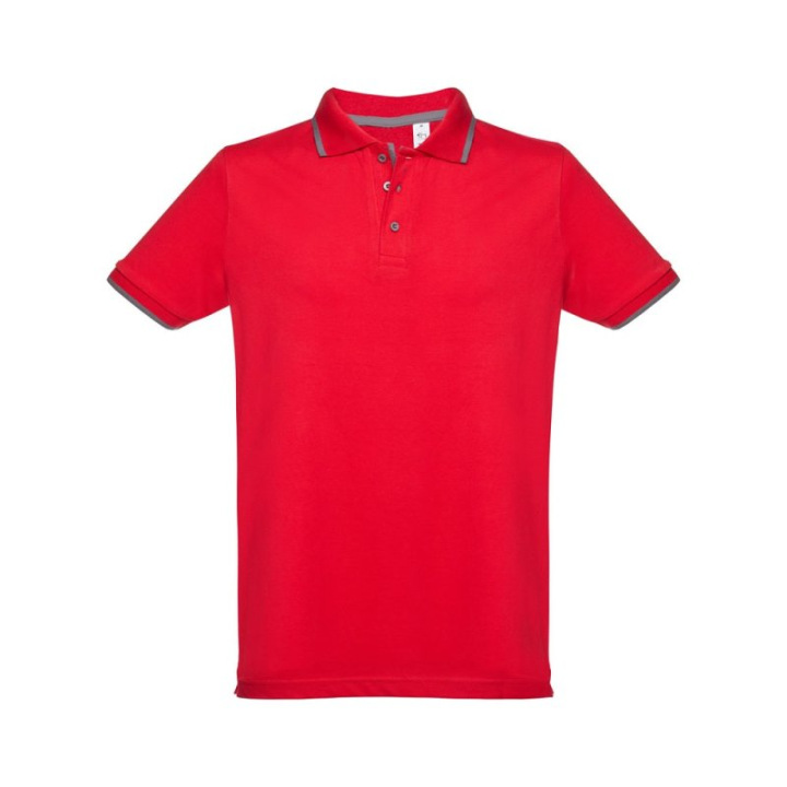 Męski slim fit polo t-shirt - ST 30136/30137