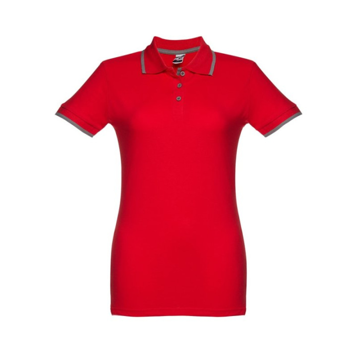 Damski slim fit polo t-shirt - ST 30138/30139