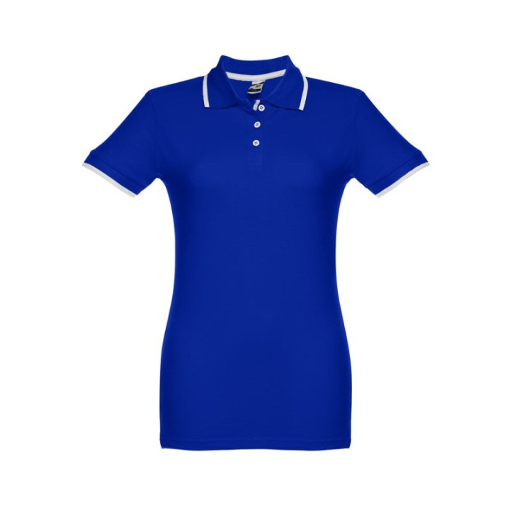 Damski slim fit polo t-shirt - ST 30138/30139