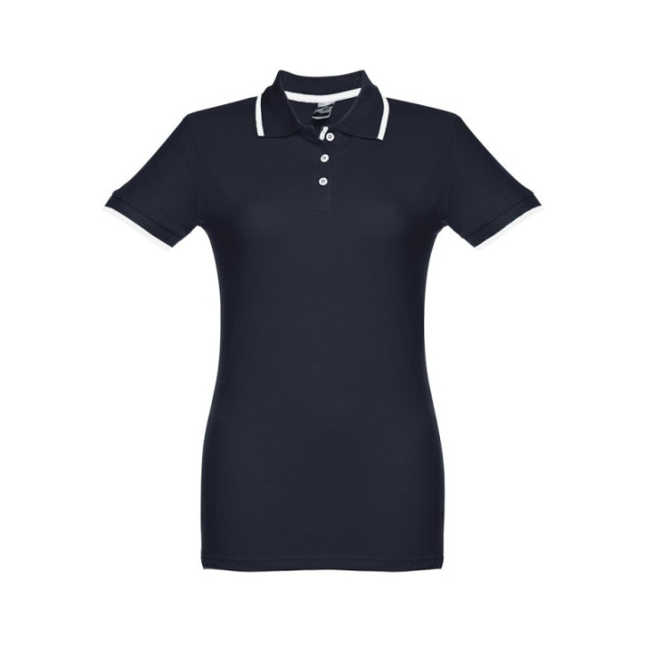 Damski slim fit polo t-shirt - ST 30138/30139