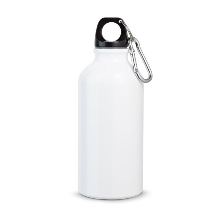 Aluminiowy bidon z karabińczykiem, 400 ml - ST 94601