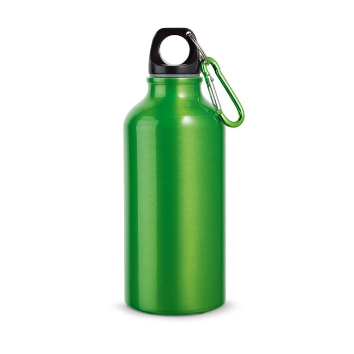 Aluminiowy bidon z karabińczykiem, 400 ml - ST 94601