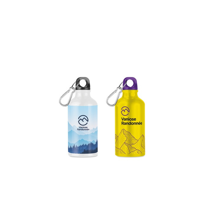 YC9805 - Pantone matched aluminium bottle with carabiner