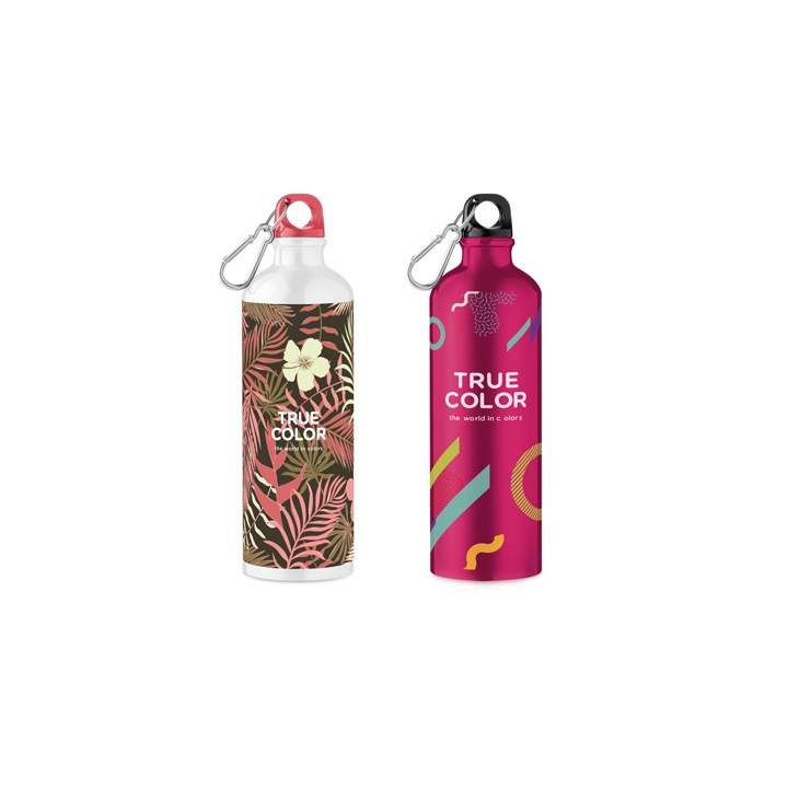 YC9350 - Pantone matched aluminium bottle with carabiner