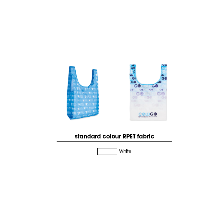 MB1111 - Foldable RPET vest shopping bag with inside pocket