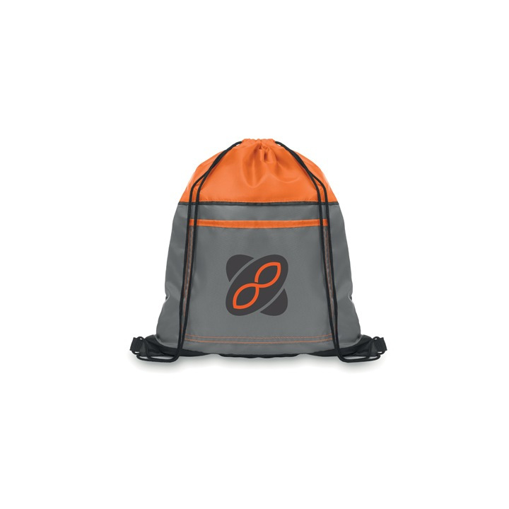 MB3008 - Drawstring bag with front pocket