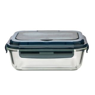 Szklany lunch box ze sztućcami - R08444.02