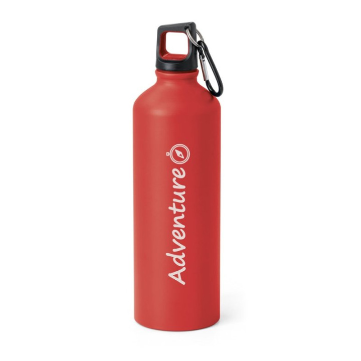 Aluminiowa butelka sportowa o matowym wykończeniu, 800 ml - ST 94633