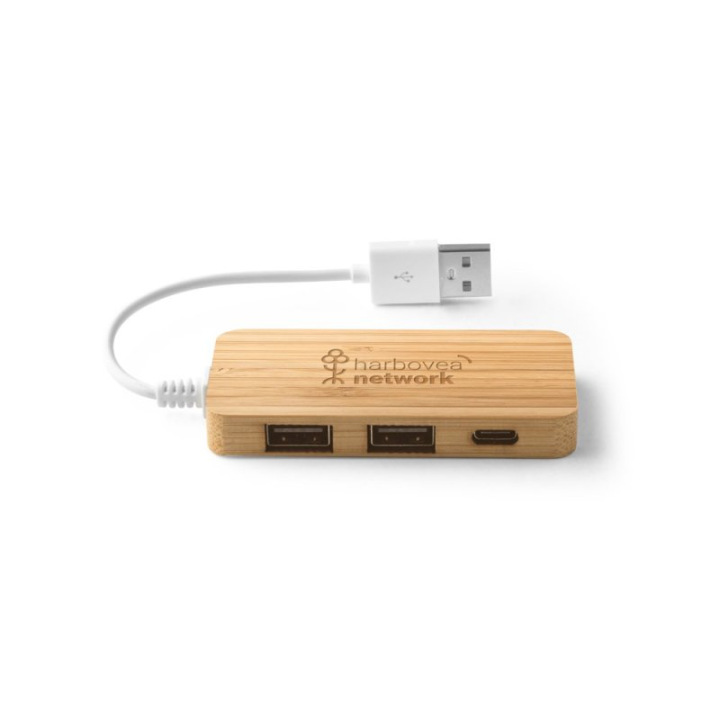 Bambusowy HUB USB - ST 97127