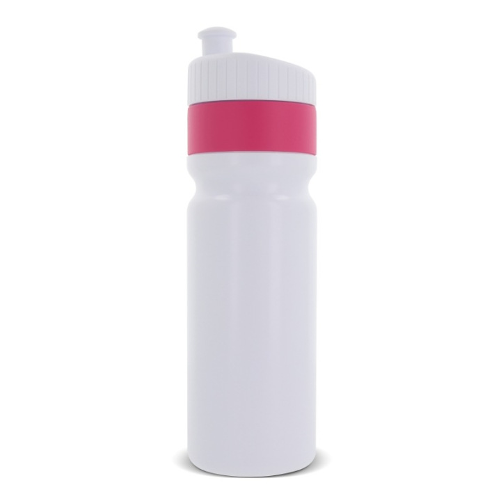 Bidon sportowy z kolorową obwódką, 750 ml - LT98786